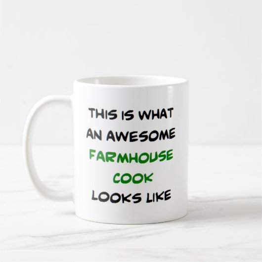 boerderijkok, geweldige koffiemok (Links)