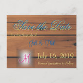 Boerderijmuur 3D-monogram Aankondigingskaart (Voorkant)