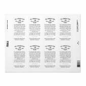 Boerderijnaam Eierafhandeling Retourdoos Label (Full Sheet)