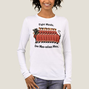Boerderijontwerp Acht Dienstmeisjes-Melkend Tri-Blend Shirt