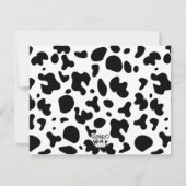 Boerderijplezier Roze Opvulzinnen Bedankkaart (Achterkant)