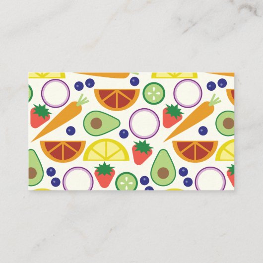 Boerderijstand CSA Boeren Markt Moderne look Visitekaartje (Achterkant)