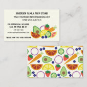 Boerderijstand CSA Boeren Markt Moderne look Visitekaartje (Voorkant / Achterkant)