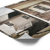 Boerderijsteen Huis Afdruk Poster (Hoek)