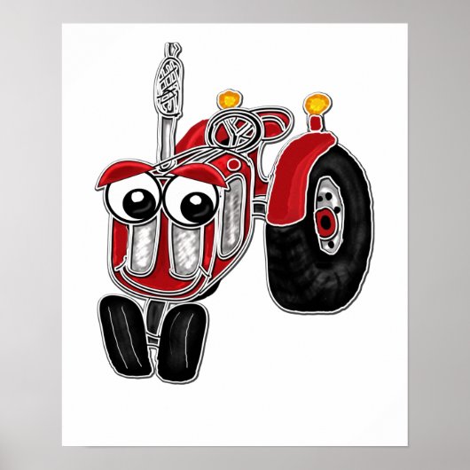 Boerderijtractor Afdruk Poster (Voorkant)