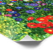 Boerderijtuin met zonnebloemen, populaire schilder perfect poster (Hoek)