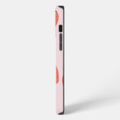 Boerderijverse aardbeien op roze iPhone hoesje (Linkerkant)