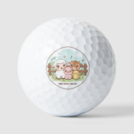 Boerderijvrienden voor altijd - schattig en knus golfballen
