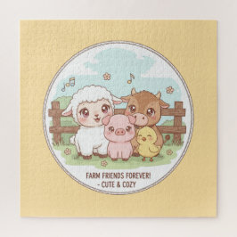Boerderijvrienden voor altijd - schattig en knus legpuzzel