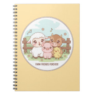 Boerderijvrienden voor altijd - schattig en knus notitieboek