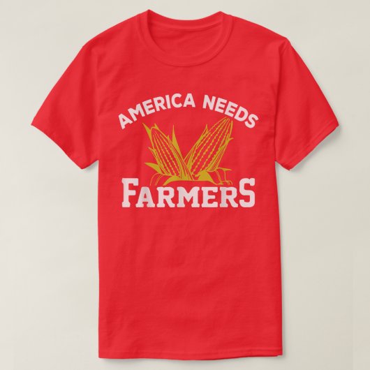 Boeren Amerika heeft behoefte aan boerenbedrijven T-shirt (Design voorkant)