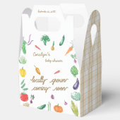 Boeren brengen kleurrijk plantaardig Baby shower o Bedankdoosjes (Geopend)