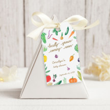 Boeren brengen kleurrijk plantaardig Baby shower o