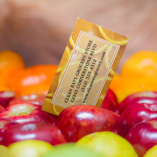 Boeren die Sinaasappel op de markt brengen Visitekaartje