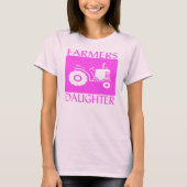 Boeren Dochter Roze T-shirt (Voorkant)