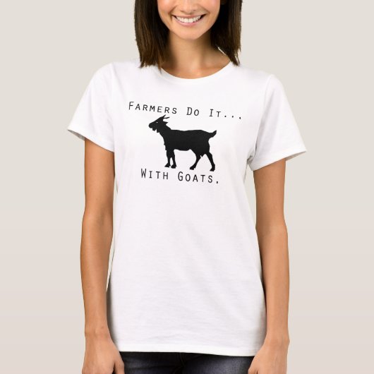 Boeren doen het... met geiten. t-shirt (Voorkant)