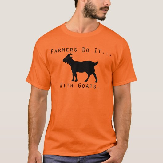 Boeren doen het... met geiten. t-shirt (Voorkant)