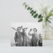 Boeren Drink bier, 1941 Briefkaart (Staand voorkant)