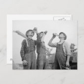 Boeren Drink bier, 1941 Briefkaart (Voorkant / Achterkant)