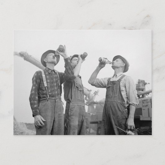 Boeren drinken bier, 1941 briefkaart (Voorkant)