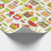 Boeren en groenten cadeaupapier (Hoek)