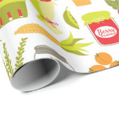 Boeren en groenten cadeaupapier (Rol Hoek)