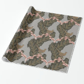 Boeren en Roze Lintjes Cadeaupapier (Uitgerold)