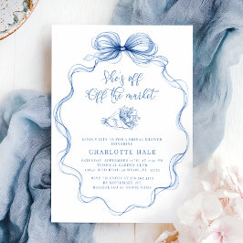 Boeren Hand getrokken bruids Douche Uitnodiging