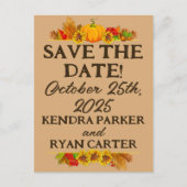 Boeren herfstoogst bruiloft briefkaart (Voorkant)