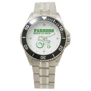 Boeren houden het landelijk tractorhorloge horloge