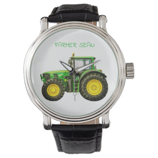 Boeren John Deere Tractor Horloge