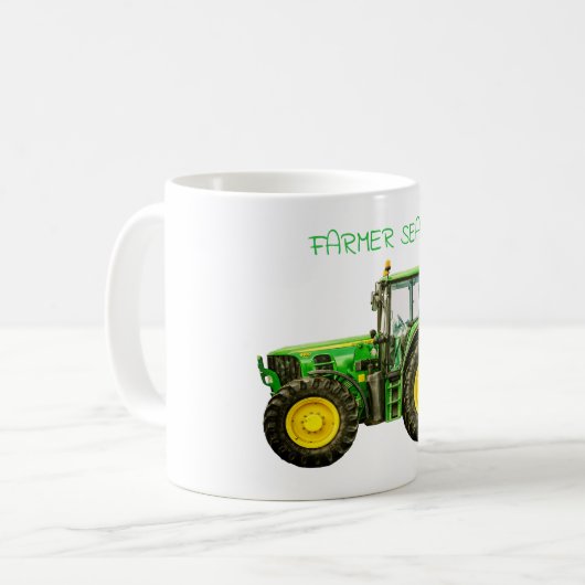 Boeren John Deere Tractor Koffiemok (Voorkant links)