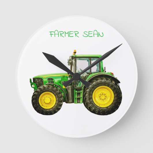 Boeren John Deere Tractor Ronde Klok (Voorkant)