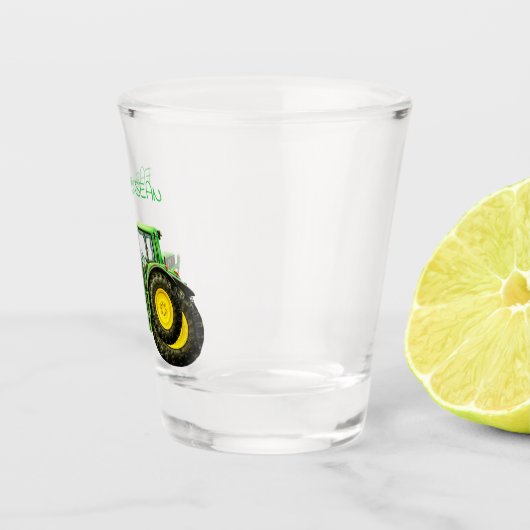 Boeren John Deere Tractor Shot Glas (Rechts)