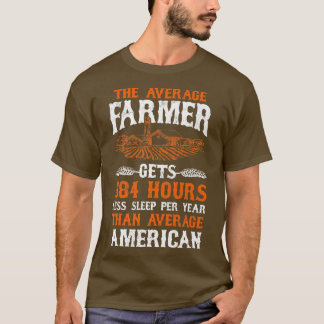 Boeren krijgen 584 uur minder slaap per jaar  t-shirt