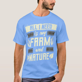Boeren, landbouw, ik heb alleen mijn Boerderij en T-shirt