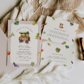 Boeren lokaal geteeld Baby shower luier Raffle Informatiekaartje