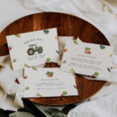 Boeren lokaal geteeld Baby shower luier Raffle Informatiekaartje