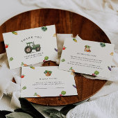 Boeren lokaal geteeld Baby shower luier Raffle Informatiekaartje