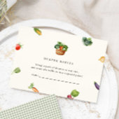 Boeren lokaal geteeld Baby shower luier Raffle Informatiekaartje