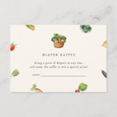 Boeren lokaal geteeld Baby shower luier Raffle Informatiekaartje (Voorkant)