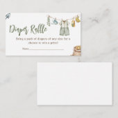 Boeren lokaal geteeld Baby shower luier Raffle Informatiekaartje (Voorkant / Achterkant)