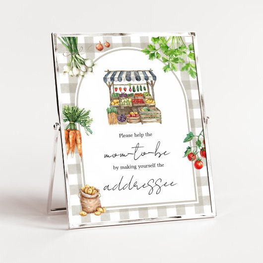 Boeren Lokaal Geteeld Douche Envelope Station Bord Poster