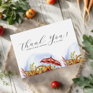 Boeren Lokaal Geteeld Modern Baby Shower Bedankkaart