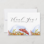 Boeren Lokaal Geteeld Modern Babyfeestje Bedankkaart (Voorkant)