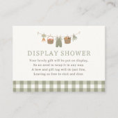 Boeren Market Baby shower Display Shower Informatiekaartje (Voorkant)