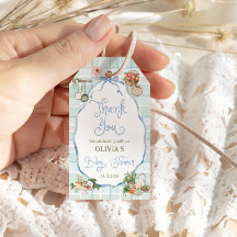 Boeren Market Blue Boy Baby shower Bedankt