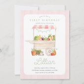 Boeren Market Stand Groente en Fruit Verjaardag Kaart (Voorkant)