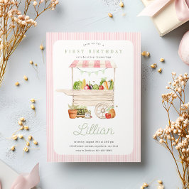 Boeren Market Stand Groente en Fruit Verjaardag Kaart