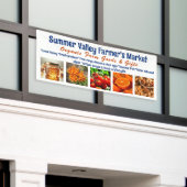 Boeren Markt Aangepaste Foto's Adverteren Banner (Buitenkant Gebouw)